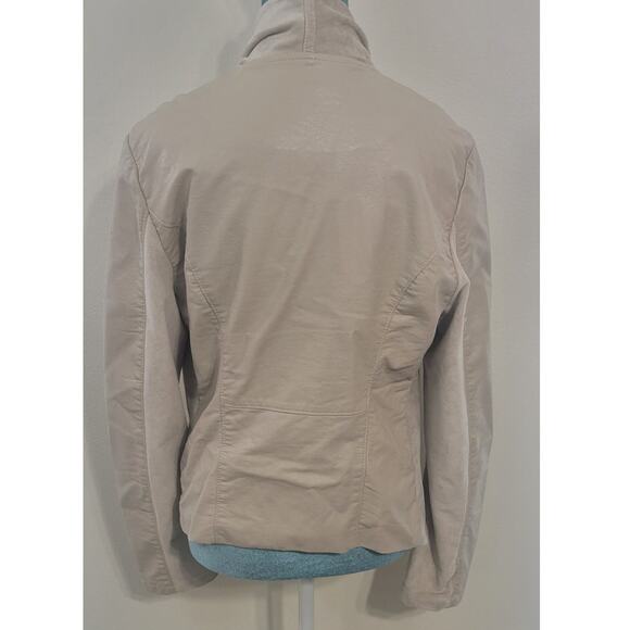 Anthropologie Blank NYC Jacket Womens Medium Drapey Moto Vegan Leather Boho - Picture 5 of 12